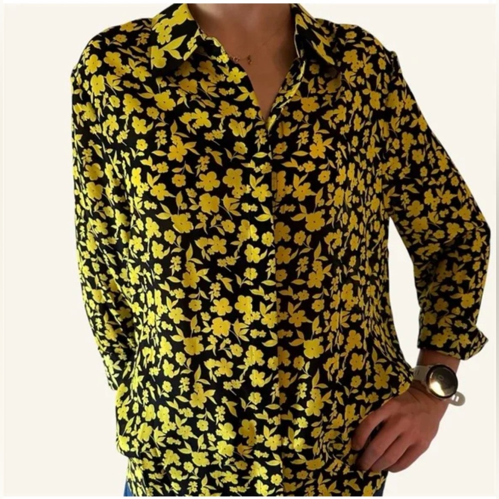 Alice & Olivia Silk button down shirt